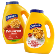 Diamant frituurvet of -olie